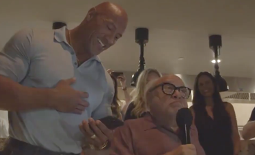 Dwayne Johnson and Danny DeVito crash a wedding, prove they’re the greatest people alive