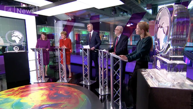 Tories threaten Channel 4 after ice sculpture used in place of Boris Johnson