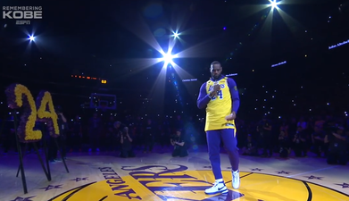 LeBron James led an emotional night of tributes to Kobe Bryant
