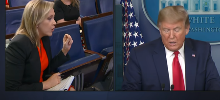 Donald Trump clashes with reporter in bizarre press conference