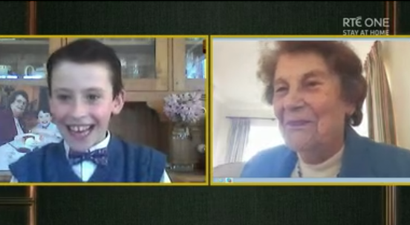 Ireland collectively in tears as Late Late Show reunites Toy Show stars Tom and his Nanny Pat