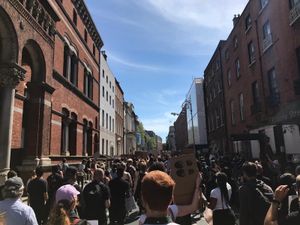 Thousands gather for anti-racism protest in Dublin city centre