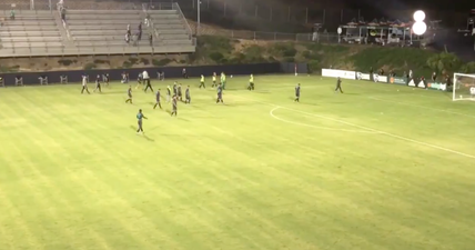American soccer team walk off pitch after opposing player allegedly used homophobic slur