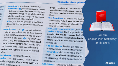 ‘Pandemic’ and ‘make a hames of something’ amongst new additions to first English/Irish dictionary in 60 years