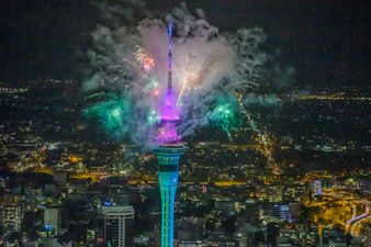 Crowds in Covid-free New Zealand welcome 2021 with giant public fireworks display