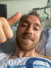Christian Eriksen shares first update from hospital as he undergoes tests after cardiac arrest