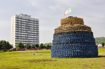 Jeffrey Donaldson condemns burning of tricolour flags at Northern Ireland bonfires