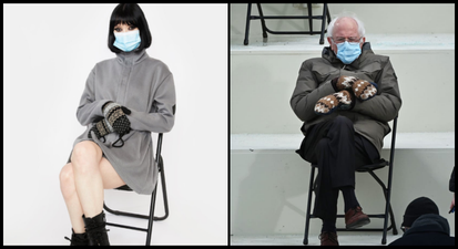 Clothing store selling €85 costume inspired by viral Bernie Sanders meme