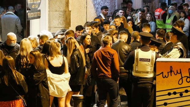 Nightclub queues Dublin October 22