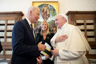 “I’m the only Irishman you’ve ever met who’s never had a drink” – Joe Biden jokes to Pope