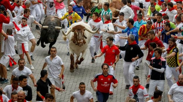 Man dies bull running Spain