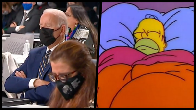 WATCH: Joe Biden appears to fall asleep during COP26 opening speeches