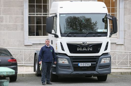 trucker protest dublin impact traffic