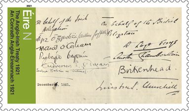 An Post has created two new stamps to commemorate 100 years since the Treaty