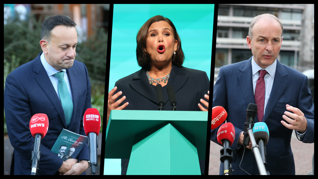 Sinn Fein record support opinion poll December 2021