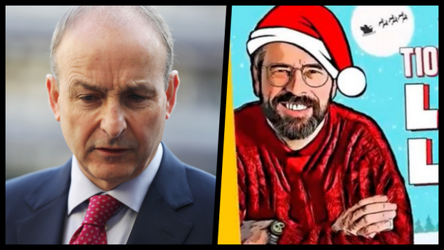 Micheal Martin Sinn Fein Gerry Adams Christmas