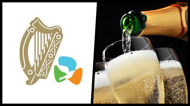 Champagne celebration Dept Foreign Affairs Ireland report