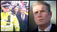 WATCH: Angry protestors chase UK Labour leader Keir Starmer into police car