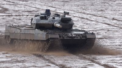 Video shows horrific moment tank crosses road to run over motorist in Ukraine