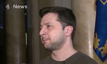 WATCH: Volodymyr Zelensky reveals he has only seen his family once since Russian invasion