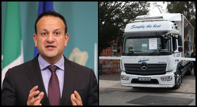 varadkar communion lorry russian embassy