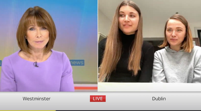 Ukrainian refugees in Dublin immediately correct Kay Burley “British people” comment on Sky News
