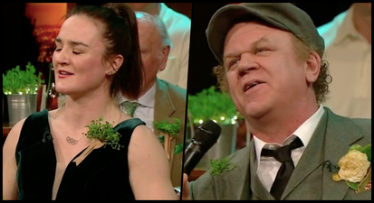 Late Late Show viewers left stunned as Kellie Harrington and John C Reilly burst into song