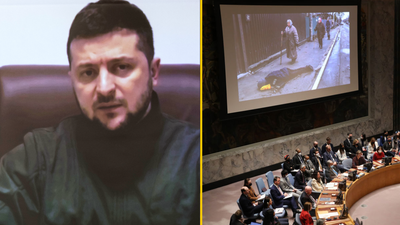 Ukraine civilians had tongues cut out by Russian troops, Zelensky tells UN