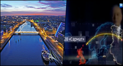 Russian State TV shows animation of Ireland being destroyed by a nuclear weapon
