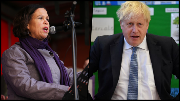 Mary Lou McDonald Boris Johnson