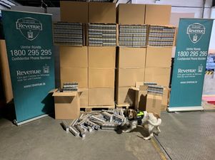 Nine million cigarettes worth €6.8 million seized at Dublin airport
