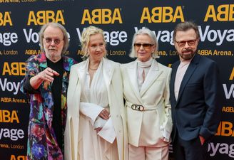 ABBA reunite on stage for the first time in four decades