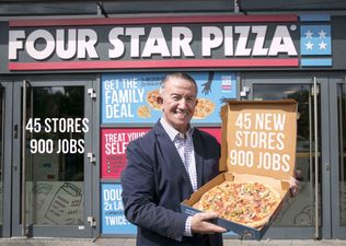 Four Star Pizza to open 45 new stores and create 900 new jobs in Ireland