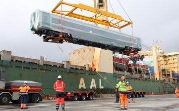 Irish Rail takes delivery of first of 41 brand new rail carriages from South Korea