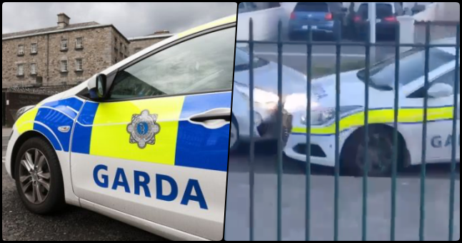 garda car rammed