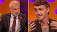 Paul Mescal criticised for wearing his regular, poppy-less clothes on Graham Norton Show