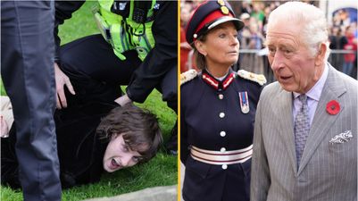 Man arrested for slavery comments, and throwing eggs at King Charles