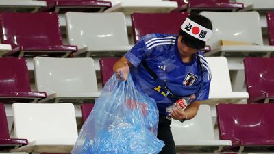 Japan fans explain why they clean up after World Cup matches