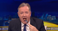 Piers Morgan eats steak in front of vegan protestor to try and make a point