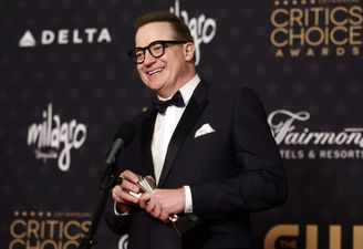 Brendan Fraser delivers tearful speech after winning Best Actor at the Critics Choice Awards