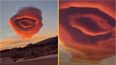 Incredible UFO-like cloud forms leaving onlookers in shock