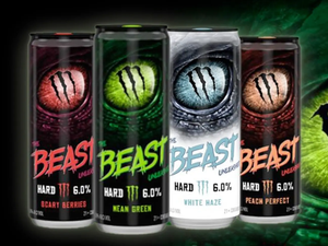 Monster has brought out alcoholic beverages which taste just like the energy drinks