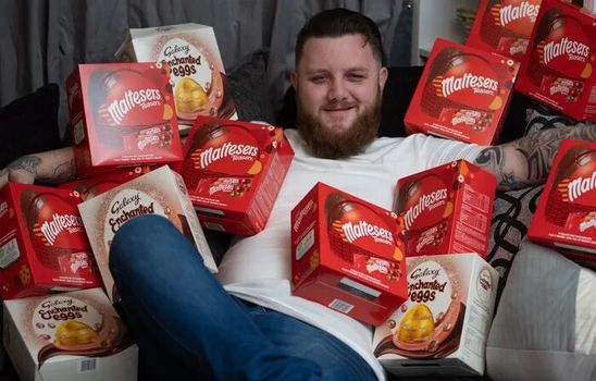 Dad forced to live on Easter egg diet