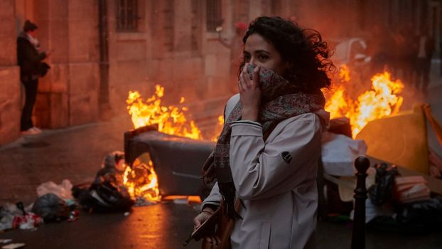 Pension protests Paris