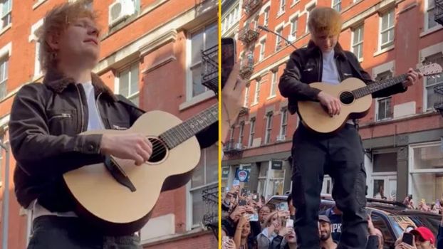 ed Sheeran street concert