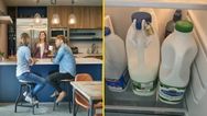 Office worker sparks debate after padlocking milk in shared fridge