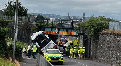 Bus Éireann to launch probe after one of its double-deckers crashes into railway bridge