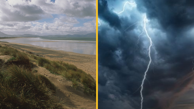 Two lifeguards hospitalised after lightning strikes beach in Kerry as new thunderstorm warnings issued