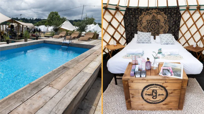 €28k Glastonbury ‘tents’ come with swimming pool, dining lounge and clean loos