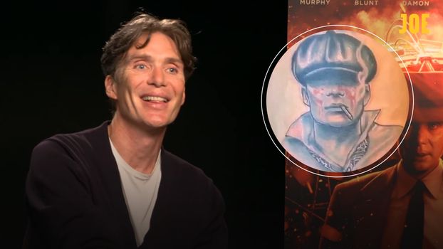Cillian Murphy reacts to Dave Bautista's tattoo